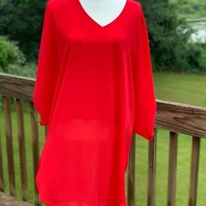 Chico’s size 2 flowing red tunic